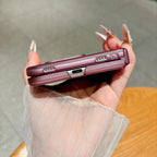 Solid Color Skin Feel Hinge Protection Case For iPhone Duo 18Duo 18 Fold Shockproof Folding Phone Cover