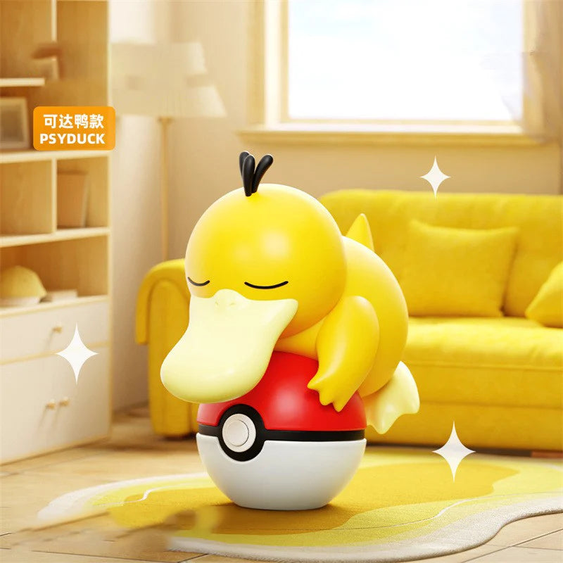 Authentic Pokémon Pikachu Night Light Doll PSYDUCK CHARMANDER EEVEE Handheld Desktop Ornament Children's Christmas Gift