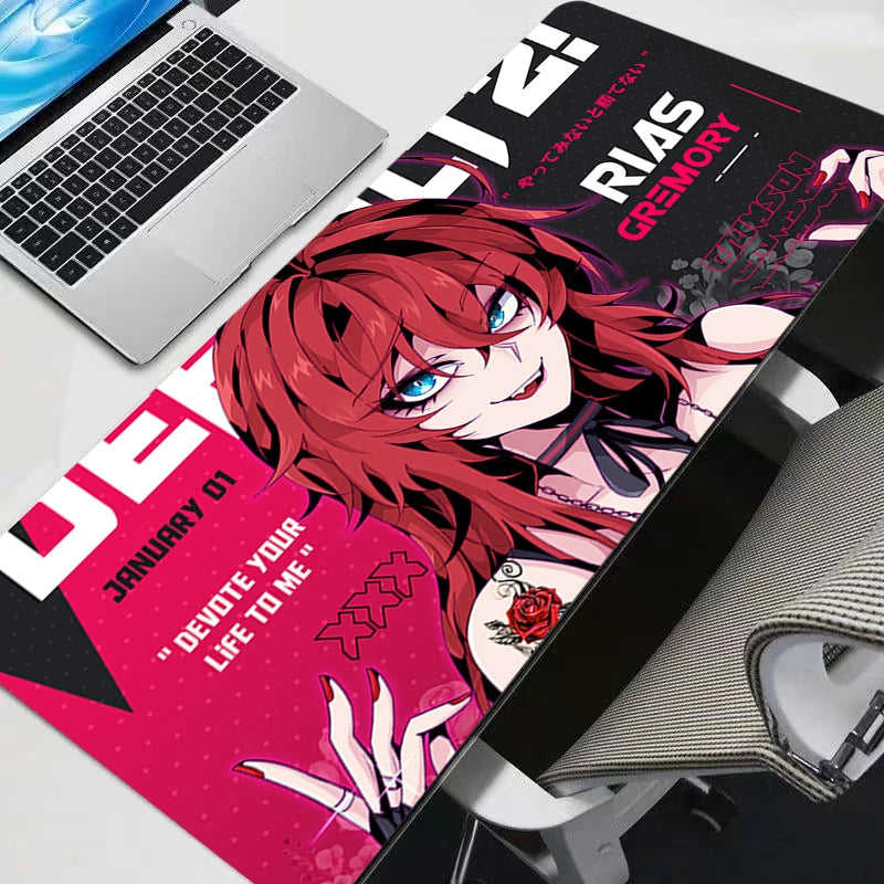 Anime pretty girl Mouse pad professional eSports game players Speed Lock Edge Rubber rug Game Desk Mousepad Keyboard Mat