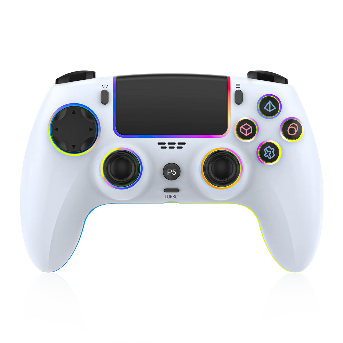 WITSURGE Hall Effect PS5 Controller,Wireless Anti-Drift Gamepad,Dual Hall Joysticks&Triggers,Macro Back Buttons,1500mAh, RGB