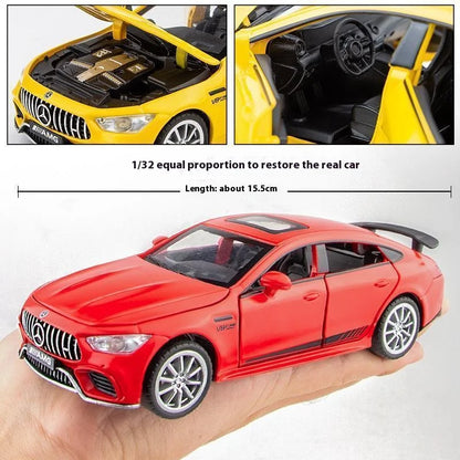 1:32 Mercedes Benz AMG GT63  Sports Car Alloy Diecast Car Model Sound Light Pull Back Toys Ornaments Gift For Children Collect