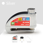 Motorcycle Bicycle Lock Alarm Safety Protection Padlock Disc Aluminum Alloy Anti-Theft Reminder Rope Lock Bag Motorcycle Accesso