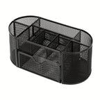 Mesh Desk Organizer Sturdy Metal Pen Stand Student Stationery Office Supplies