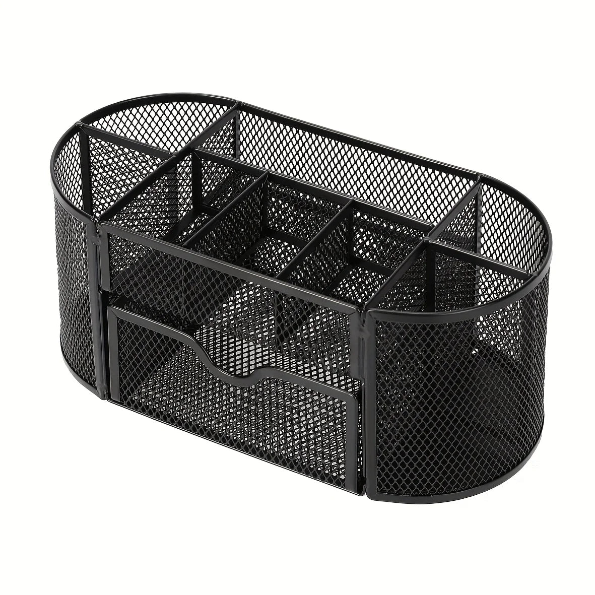 Mesh Desk Organizer Sturdy Metal Pen Stand Student Stationery Office Supplies