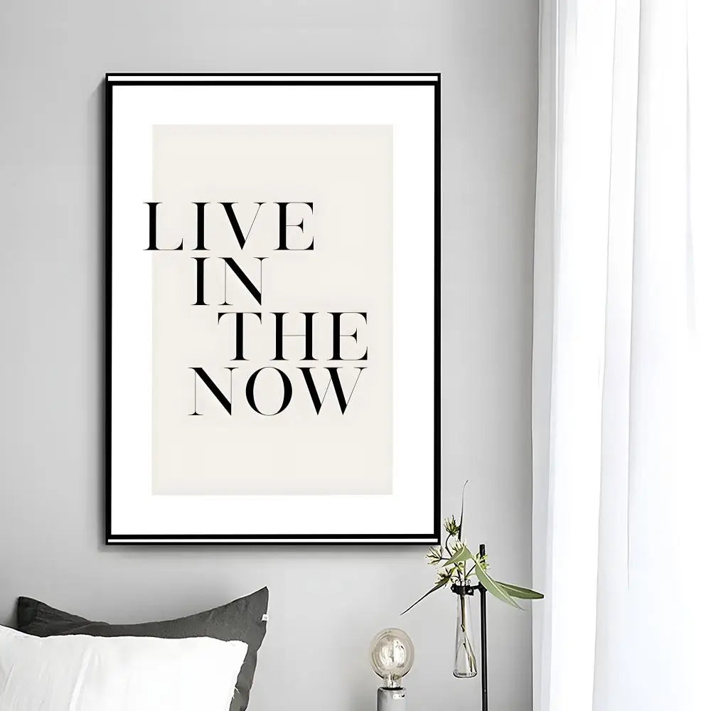 Minimalist Text Inspirational Poster Wall Art Print Poster Decorative Mural Home Decor Gift Unframed