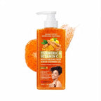 Turmeric&Vitamin C Moisturizing Body Wash, Exfoliating Cleansing Smoothing Body Wash, Gentle Scrub Finish Refreshing Natural Sce