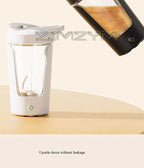 450ml Automatic Mixing Cup Portable Whey Protein Shaker Bottle USB Rechargeable Home Mixer Battery Powered Rotating Water Cup