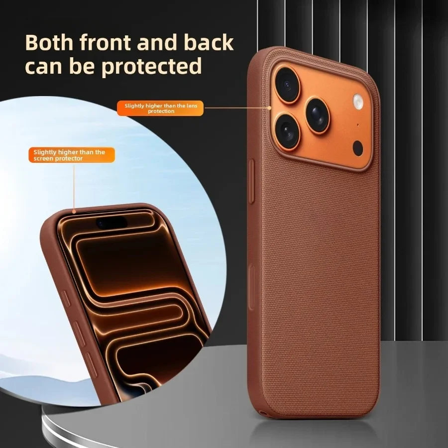 Original Technology Woven Magnetic Case For iPhone 18 17 16 15 14 13 Pro Max Fundas For Magsafe Wireless Charger Official Cover