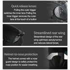 High Quality DOT Motorcycle Helmet Four Seasons Motocross Racing Modular Flip Up Casco Moto Men Women Off Road Helmet Unmasked