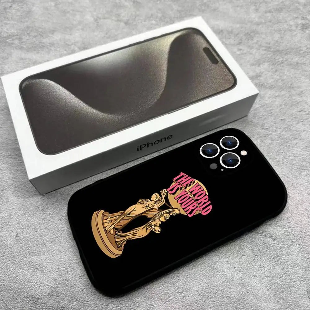 S-Scarface 1983 Film Phone Case For iPhone 17,16,15,14,13,12,Pro,Max,Plus,E,SE4,Air,Mini Black Soft Box