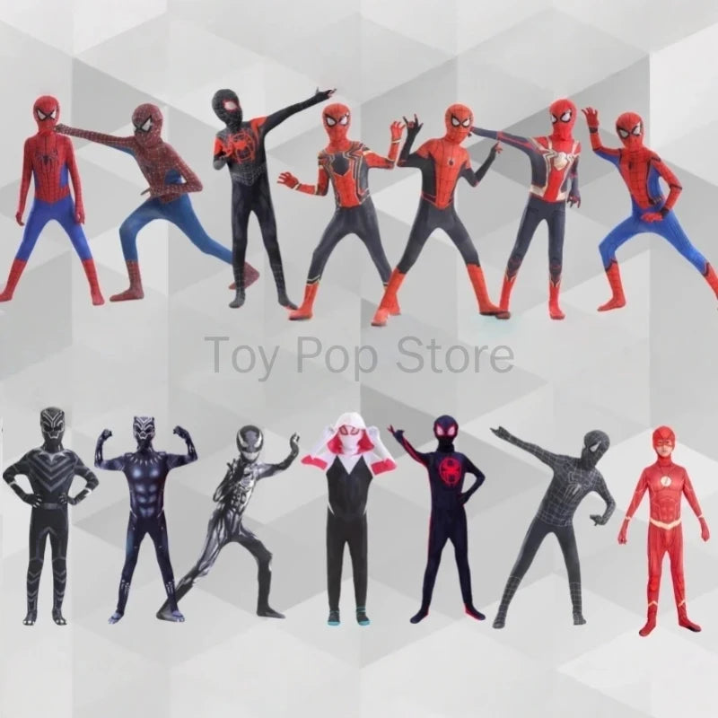 Popular Web Slinger Superhero Zentai Suit Full Coverage Cosplay Bodysuit Halloween Themed Outfit Collectible Attire for Holiday