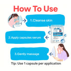 Hyaluronic Acid Deep Moisturizing Capsule Essence, Deep Moisturizing and Brightening Skin Essence (0.4g X 30 Capsules)/Bag - 1 B