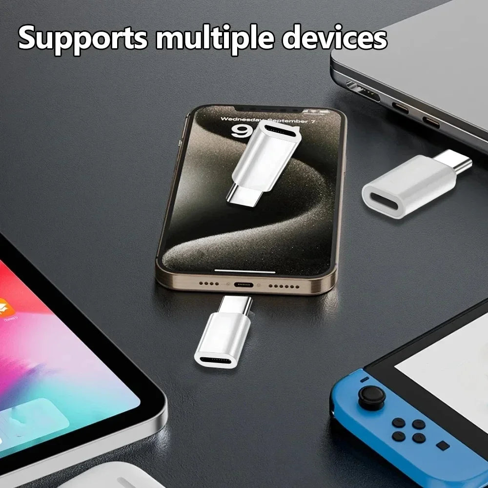 IOS To USB C Fast Charging Adaptador Lightnning To Type C Adapter USB C Data Transfer Converter for IPhone 17 15 Samsung Google