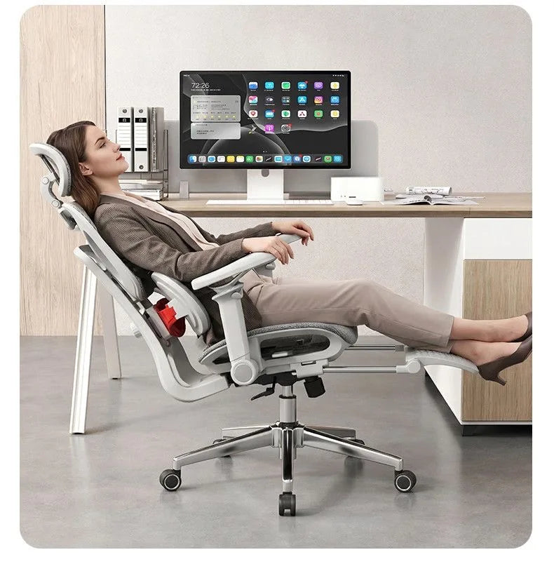 Ergonomic Office Chair Household Gaming Computer Chair Aluminum Alloy Base