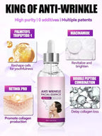 Instant Anti Wrinkle Effect Remove Facial Wrinkles Moisturizing Serum To Fine Lines Around The Eyes Crow's Feet Neck Wrinkle