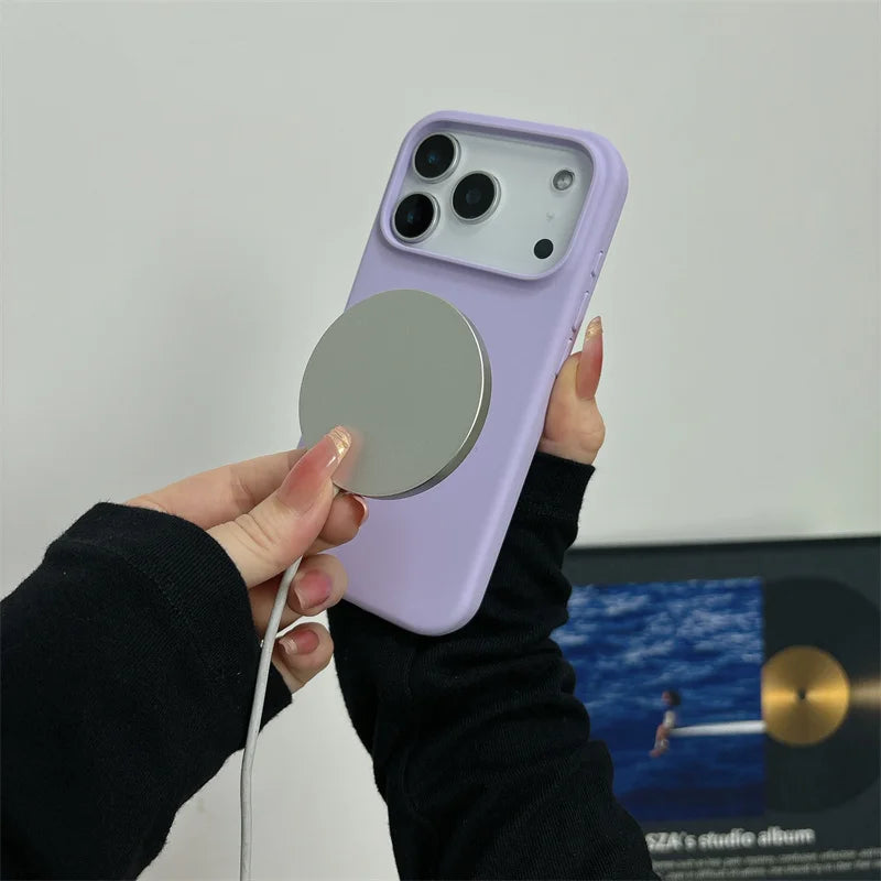 Magnetic Liquid Silicone Case for iPhone 17 Series MagSafe Shockproof Cover