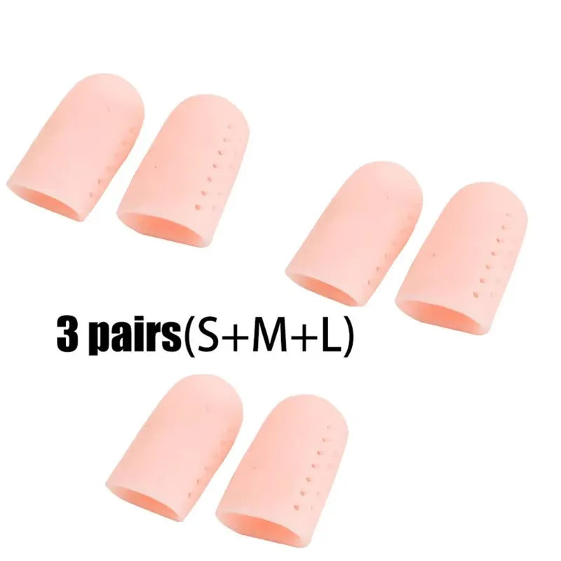 New Breathable Toe Protectors Sleeve Bunion Pads Cushion Big Toe Guards Silicone Toe Covers For Protection Of Ingrown Toenails