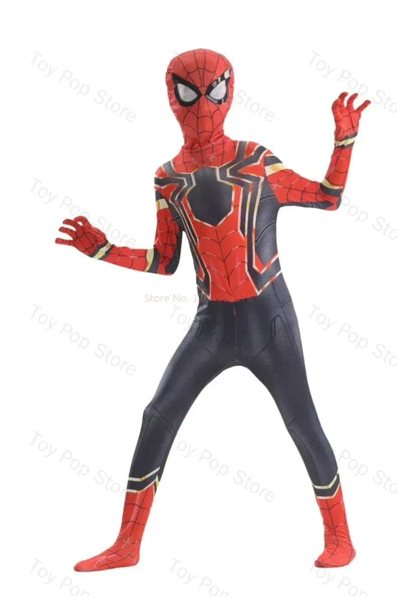 Popular Web Slinger Superhero Zentai Suit Full Coverage Cosplay Bodysuit Halloween Themed Outfit Collectible Attire for Holiday