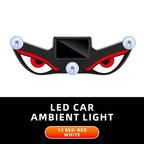 Cool DEMON EYE Ambient Light Solar Powered Breathing Neon Light Car Decoration Rear Windshield Atmosphere Lights Car Accessories