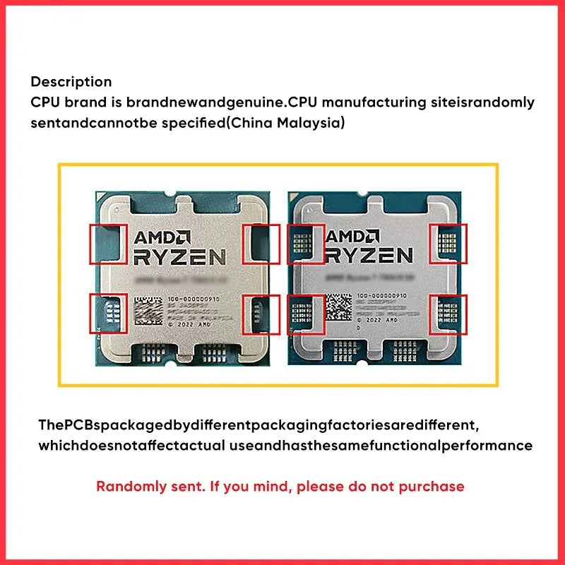 AMD Ryzen processor 7 7800X3D 8 cores 16 thorns R7 7800X3D CPU 4,2 GHz 5 nm 96 Mo 120 zenw DDR5 MHz MHz supply am5cpu game without fan
