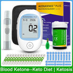 Multi-function Blood Ketone Meter Kit with Ketone Test Strips, Ketone Monitoring for Keto Diet, Ketosis, Fast & Accurate Results