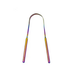 4 Colors Thicken Stainless Steel Tongue Scraper U-shaped Metal Fresh Breath Cleaning Coated Tongue Toothbrush