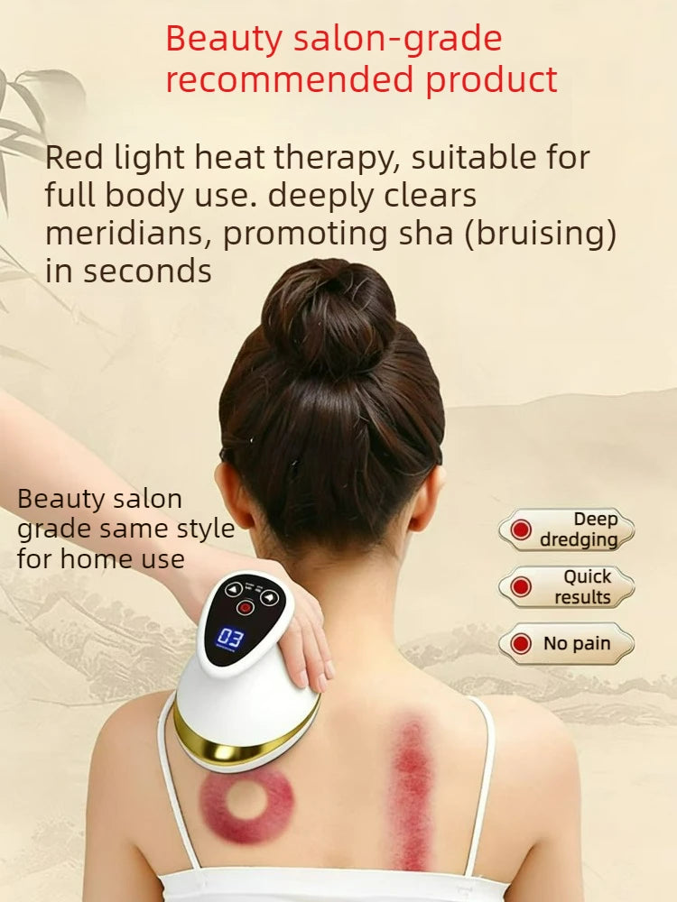 Electric Massage Brush, Universal Body Dredging Device, Scraper, Household Abdominal And Back Massager Scraping Device