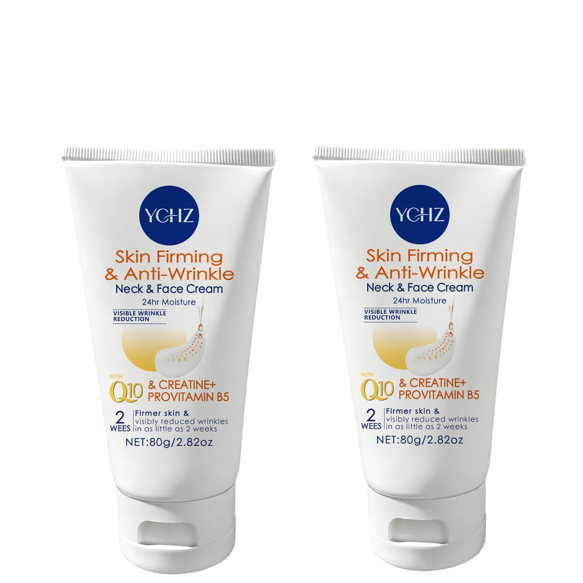 [Hydrating Firming Cream] Reduces Fine Lines and Wrinkles, Neck and Face Firming Cream - Contains Coenzyme Q10, Creatine, and Vitamin B5, Suitable for All Skin Types, Moisturizing and Firming, 80g