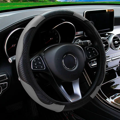 Carbon Fiber Steering Wheel Cover – 14.5–15"
