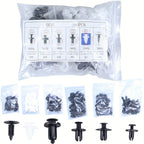 Auto Fastener Clip Mixed Car Body Push Retainer Pin Rivet Bumper Door Trim Panel Fastener Kit Car Clip 100/50 Box /Bag packaging