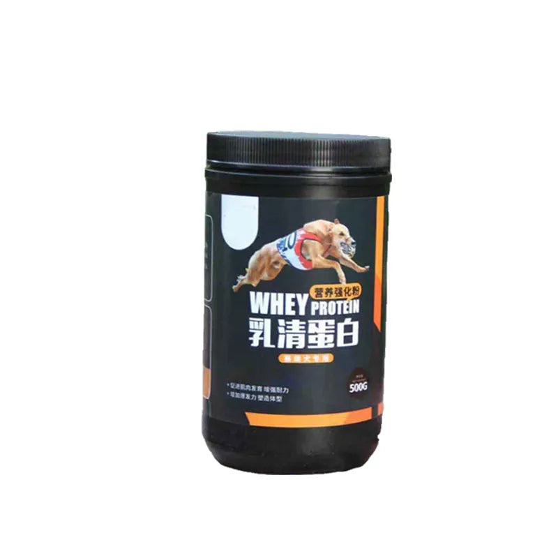 Dog Professional Muscle Builder Protein Powder Increase Power Endurance Dog Racing Bully Pitbull Greyhound Pet Nutrition 500g