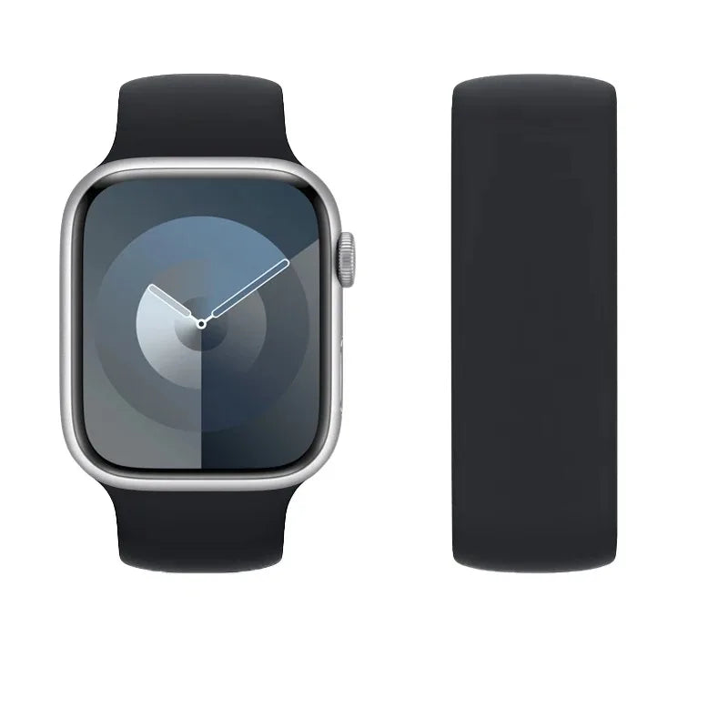 Solo Loop Silicone for Apple Watch Bands 40mm 44mm 45 41 49mm 42mm 46mm 38 Bracelet iwatch Series 11 10 9 8 7 6 SE3 Ultra2 Strap
