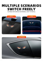 Cool DEMON EYE Ambient Light Solar Powered Breathing Neon Light Car Decoration Rear Windshield Atmosphere Lights Car Accessories