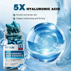 Hyaluronic Acid Deep Moisturizing Capsule Essence, Hydrates and Smoothes the Skin, Contains Plant-Derived Squalane, Vitamin E, Vi