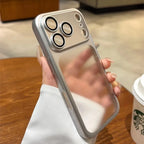 Luxury Plating Matte Ultra Slim Case for iPhone 17 18 16 15 14 13 12 Pro Max Camera Lens Film Protector Frosted Shockproof Case