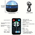 RGB Galaxy Star Ocean Wave Projector Water Ripple Night Light Starry Sky Ceiling Projection Lamp for Bedroom Party Decor