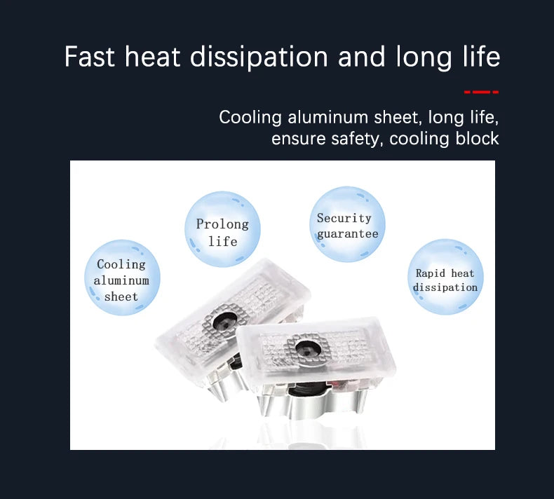 Tesla 2pcs Car HD Projector Lamp LED Door Welcome Light For Tesla Model S Model Y Model 3 Model X