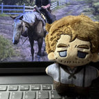 Game Red Dead Redemption 2 Arthur Morgan Cosplay Doll Cotton Doll Keychain Plush Stuffed Backpack Decoration Halloween Prop