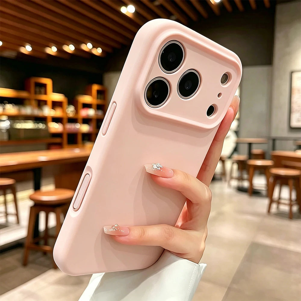 Case For iPhone 18 Pro Max Cases iPhone 17 Case Luxury Matte Candy Color Soft Phone Case For iPhone 16 Plus 15 14 13 12 11 Funda