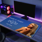 Singer S-Sabrina C-Carpenter Short n Sweet S Mouse Pad Large Desk Mat Keyboard Ergonomic Office Rubber Game PC Non-slip Anti-fra