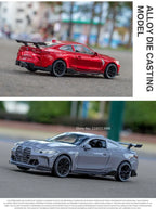 1/32 Scale M4 Alloy Car Models Metal Diecast Toys Vehicle with Simulation Sound and Light Sport Car Toys for Kids Birthday Gifts