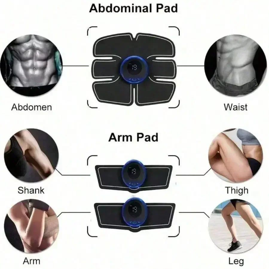 Charging Version/Abs Stimulator, Muscle Toner, Portable Muscle Trainer, Intelligent Wireless Fitness Apparatus For Men Woman