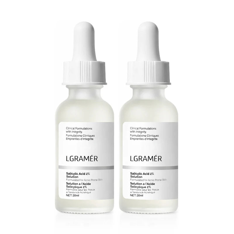 2% Salicylic Acid Facial Serum, Anti-Acne Essence for Troubled Skin, Deep Hydrating & Pore Cleansing Daily Facial Skin Care