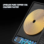 Car Wireless Charger for Iphone 16 15 15 Pro Max 14 13 12 X Samsung S24 S23 Wireless Car Charger Silicone Pad Stand Fast Charger