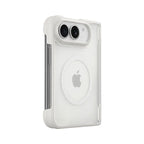 Case For iPhone Duo 18 Fold Magnetic Matte Transparent Acrylic Phone Cover Equipped With Central Hinge Protection Back Shell