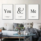3 Pieces Modern Abstract Lion Family Inspirational Quotes Wall Art Canvas Prints for Living Room Cuadros Decor Unframed