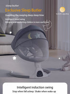 Baby Electric Rocking Chair Cradles Coax Baby  Luxury Electric Swing Shaker Recliner Comfort Chair  0-3 Years Old Baby Bed
