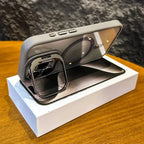 Luxury Magnetic Shockproof Phone Case For iPhone 16 15 14 13 12 17 18 Pro Max For Magsafe Funda Stand Glass Lens Protector Cover