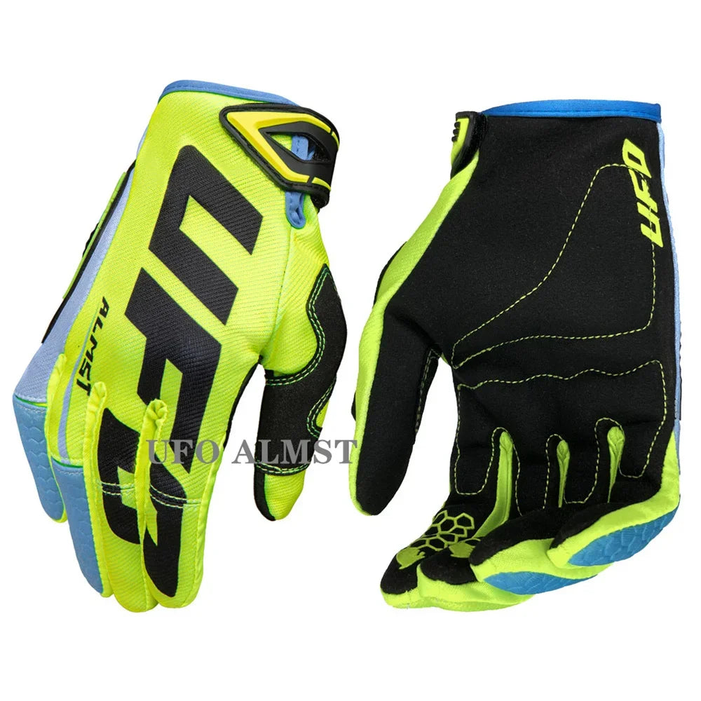 UFO Almst Off-Road Motorcycle Gloves Enduro Shockproof Mens Racing Guantes Moto Cross Luvas Motorbike MX ATV Gloves for Summer
