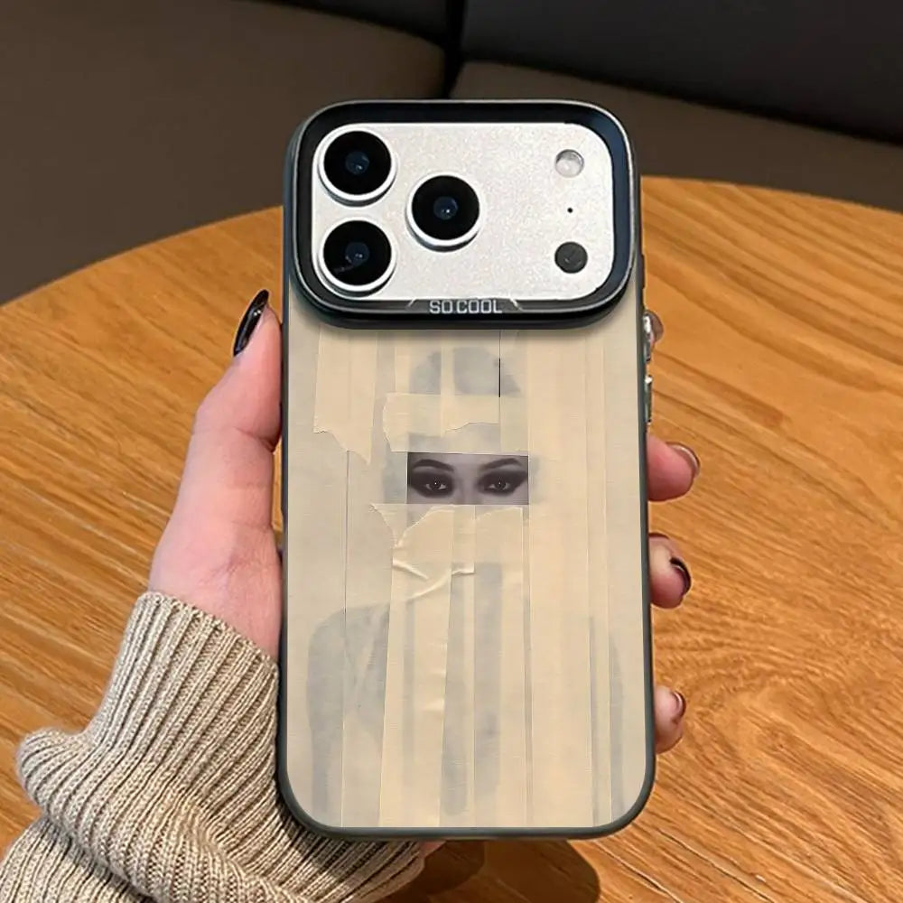 D-Drake Iceman Black Matte Phone Case For iPhone 12 11 14 13 17 16 15 Pro Max Large Lens Frame Cover